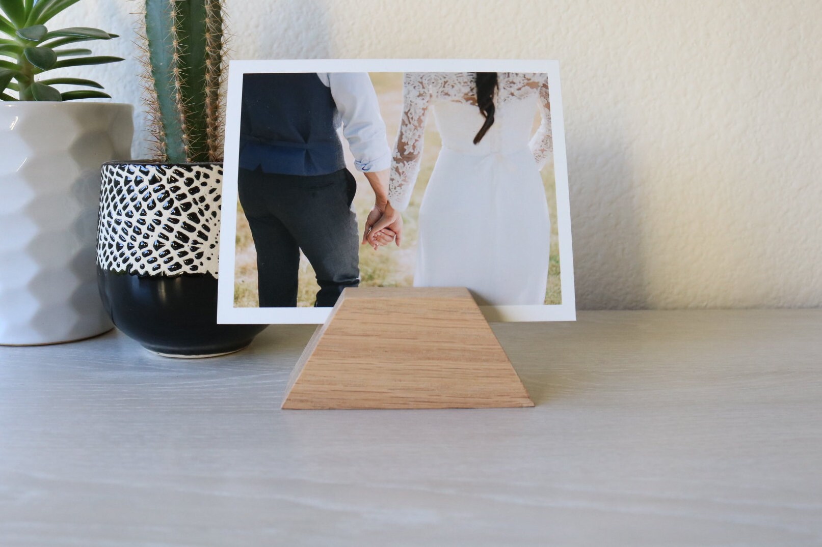 Blocs Photo Géométriques en Chêne - Trapèze