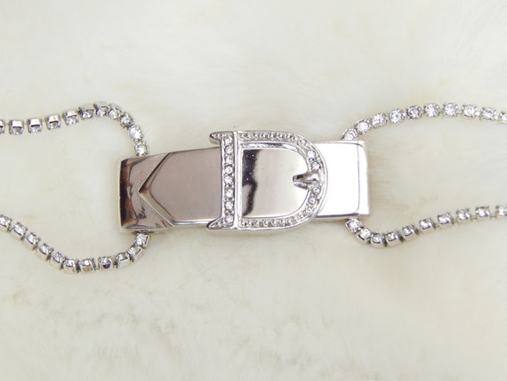 christian dior rhinestone choker necklace