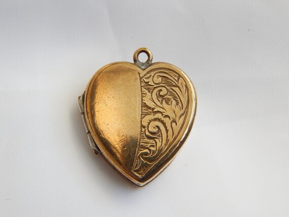 small edwardian heart locket