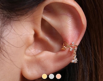 Pendientes De Mariposa Chapados En Oro De Larga Duración, Pendientes De