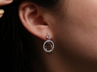 Orecchini A Cerchio In Argento 925 Con Zirconia Cubica – 15 Mm, Regalo Per Donna