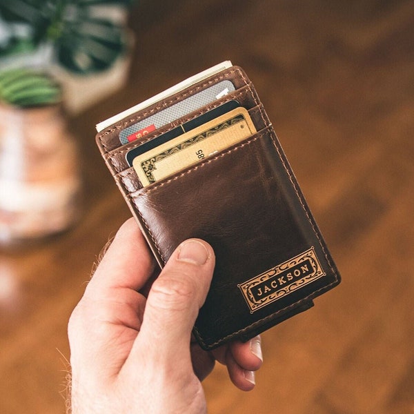 Personalized Money Clip Wallet - Best Gifts for Men - Men's Wallet - Best Boyfriend Gift