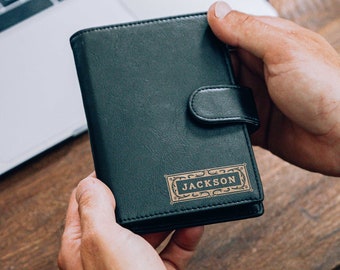 Journal de poche en cuir - Journal en cuir pour homme, journal en cuir rechargeable, carnet pour homme, journal en cuir personnalisé, idées cadeaux pour homme