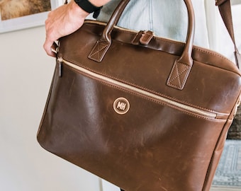 Laptop Brief Bag - Circle