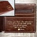Valentines day gift for him - Personalized Mens Wallet - Leather Wallet, The Perfect Mens Gift, Boyfriend Gift, or Groomsmen Gift 