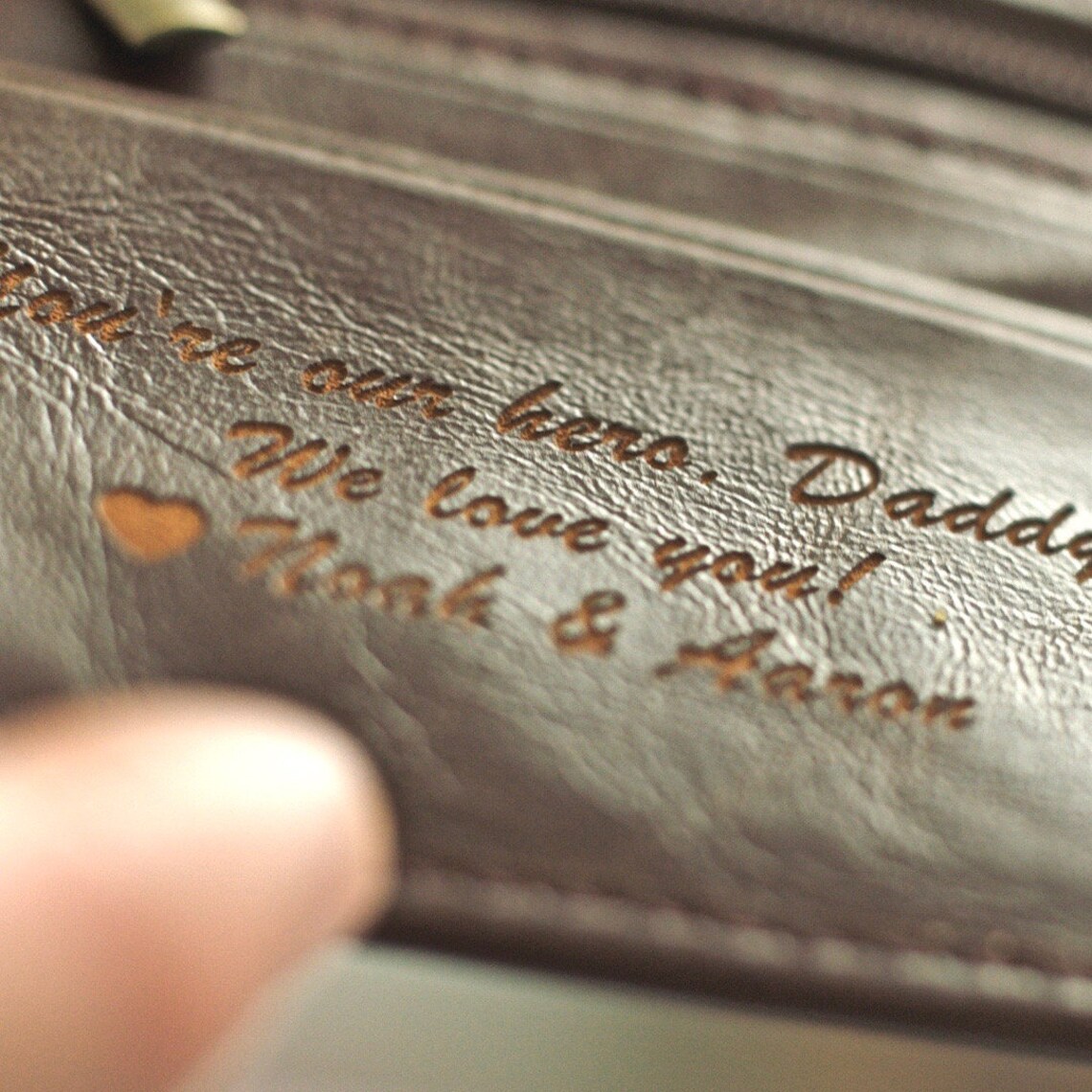 Boyfriend Gift Personalized Mens Wallet Husband Gift Etsy