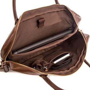 Leather Laptop Bag Personalized Laptop Bags, Vegan Laptop Bags, Custom Laptop Bag, Leather Messenger Bag for Men, Custom Laptop Sling Bag image 7