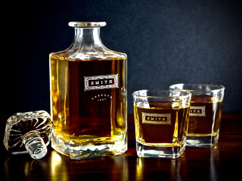 groomsmen custom whiskey glasses