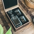 Whiskey Decanter Set - Custom Barware Set For Him - Gift for Dad, Boyfriend Gift - Personalized Whiskey Decanter - Gifts For Him