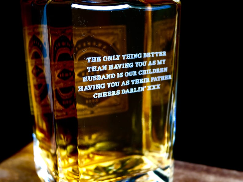 Custom Barware Set For Men Personalized Gift for Him Groomsmen Gift Personalized Whiskey Decanter Set Engraved image 9