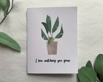 Watching You Grow Greeting Card - Blank