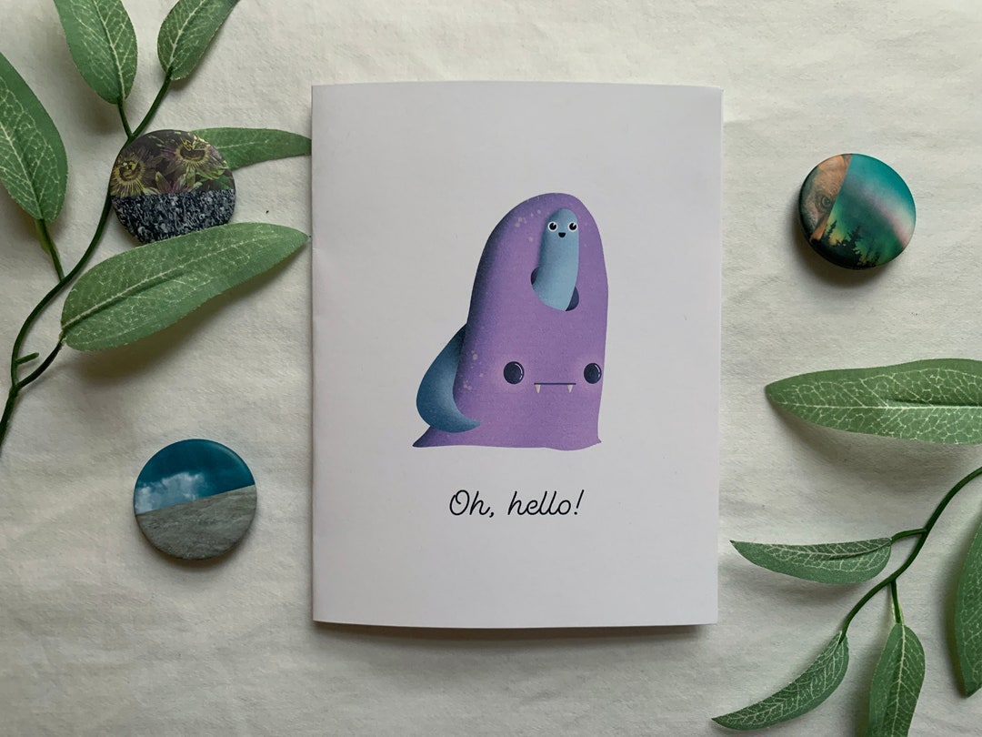 Oh, Hello Greeting Card Blank - Etsy UK