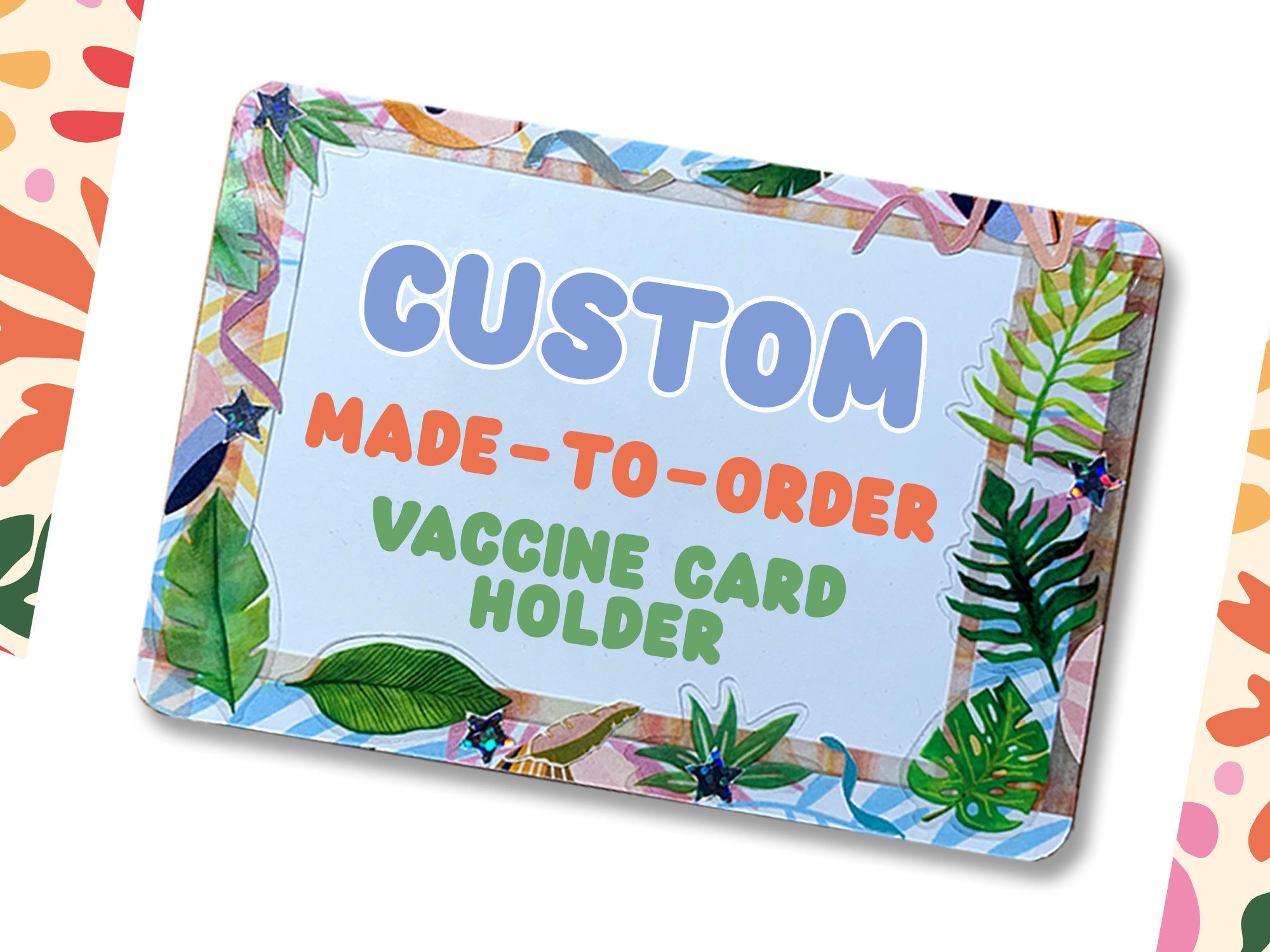 Holder 2-Pack Clear Plastic CDC Vaccine Card Protectors  3x4 Inch Sleeves  To Keep Cards Safe Vaccination Card