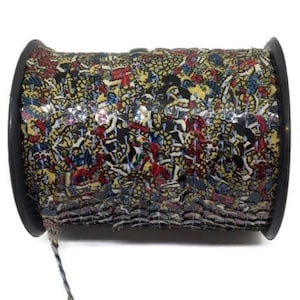 Multicolor Sequin Trim: Flat 6mm Sequins By The Yard