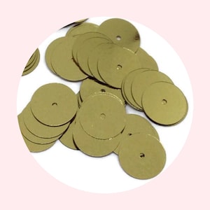 10mm Gold Flat Metallic Sequins – For Embroidery, DIY & Gift | Costume and Festival Craft Supply