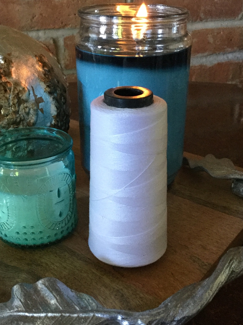 White 100/% Polyester Thread Sew All Polyester Thread Spool 1749 Yards