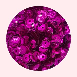 Felroze metallic cuppailletten van 5 mm: 1000 stuks voor naaien en borduren