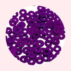 3 mm fuchsia metallic platte pailletten – 2000 stuks | Mini-pailletten voor gedetailleerd borduren, nailart en cadeau voor creatieve naaisters