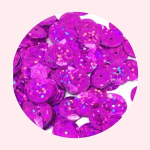 8 mm roze holografische beker pailletten: doe-het-zelf borduurbenodigdheden (1000 stuks)
