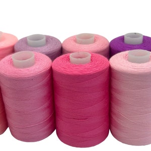Pink Polyester Thread Spool: Sew All Thread, 1000 Yards