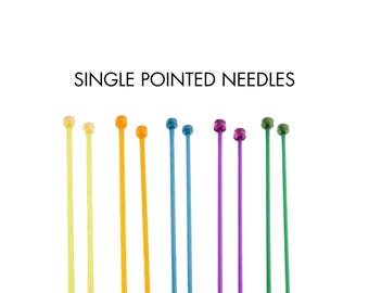 Colorful Acrylic Knitting Needles: Single Point, Beginner Friendly
