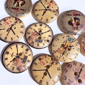 Vintage Style Decorative Buttons | Round Retro Sewing Buttons for DIY, Clothes, Crafts & Accessories