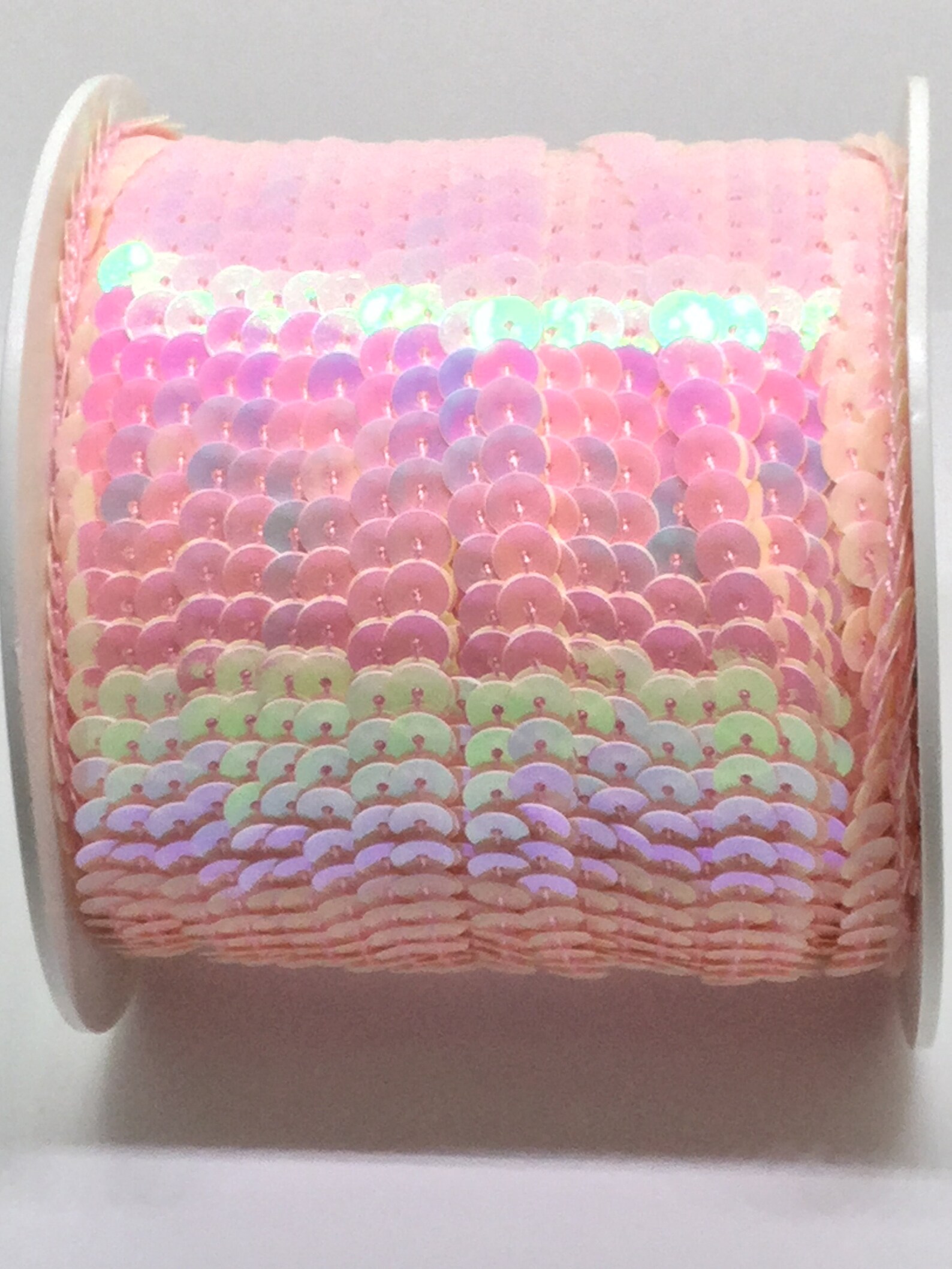 Sequins by the Yard. Light Pink Iridescent Sequin Trim. 6mm Etsy