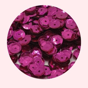 Roze cuppailletten van 6 mm: fuchsia, lichtroze en blush - 1000 stuks