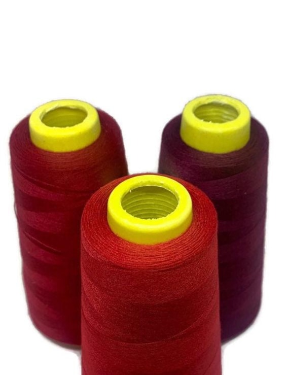 Red Polyester Sewing Thread: 40/2 Spool, 1749 Yards