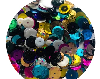 Mix Metallic Cup Sequins. Mixed Colors Sequins. Mix Colors Paillettes. Sequins Loose Sequins. 1000 sequins per package