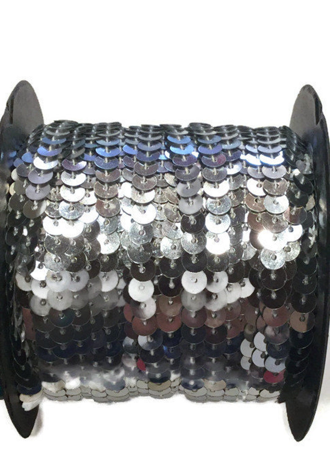 Sequins by the Yard. Silver Sequin Trim. 6mm Flat Sequin Trim. Etsy