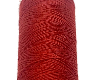 Mulberry Red Polyester Thread Spool: 200 Yards