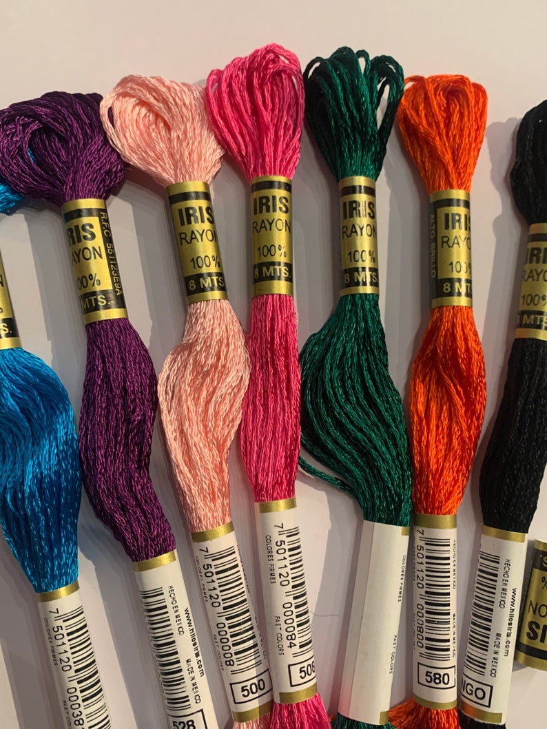 Embroidery floss embroidery accessories wldfo floss  etsy