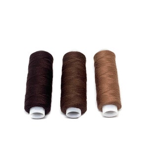Brown Thread. BrownSew All Polyester Thread Spool. Brown 100% Polyester Thread. 250 yards