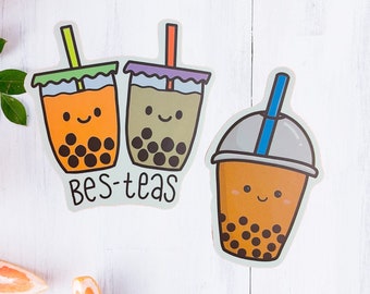 Boba Tea Sticker | Bobba Tea Sticker | Bobba Bubble Tea | Boba Tea Stickers Pack | Kawai Stickers | Milk Tea Stickers