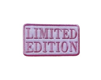 Limited Edition Pink Cowboy Embroidered Patch: Western Applique