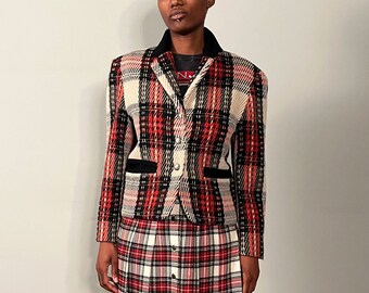 Byblos Tartan Wollmischung Blazer