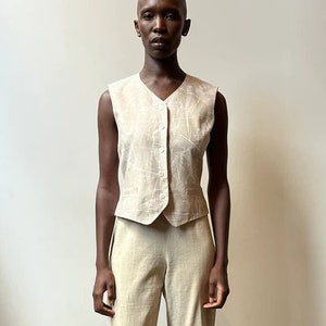 Hermes by Martin Margiela Linen Vest image 1