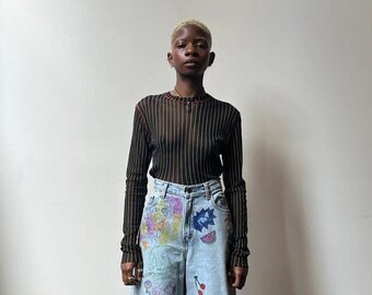 Gaultier Mesh Top - Etsy