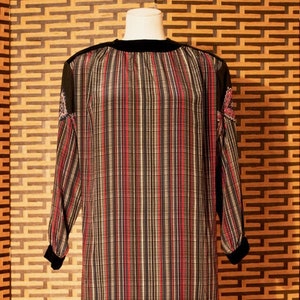 Mila Schon printed silk smock dress