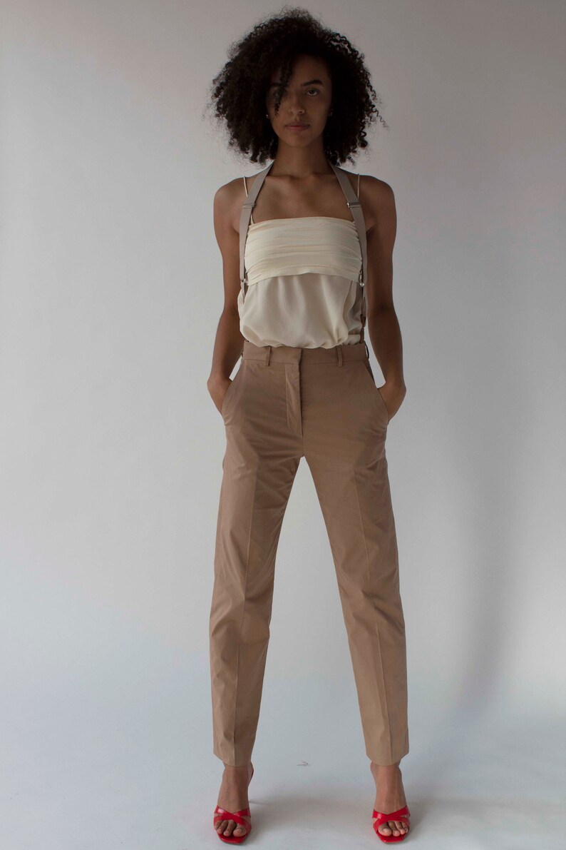 1990 Rare vintage Helmut Lang Trousers with suspenders c