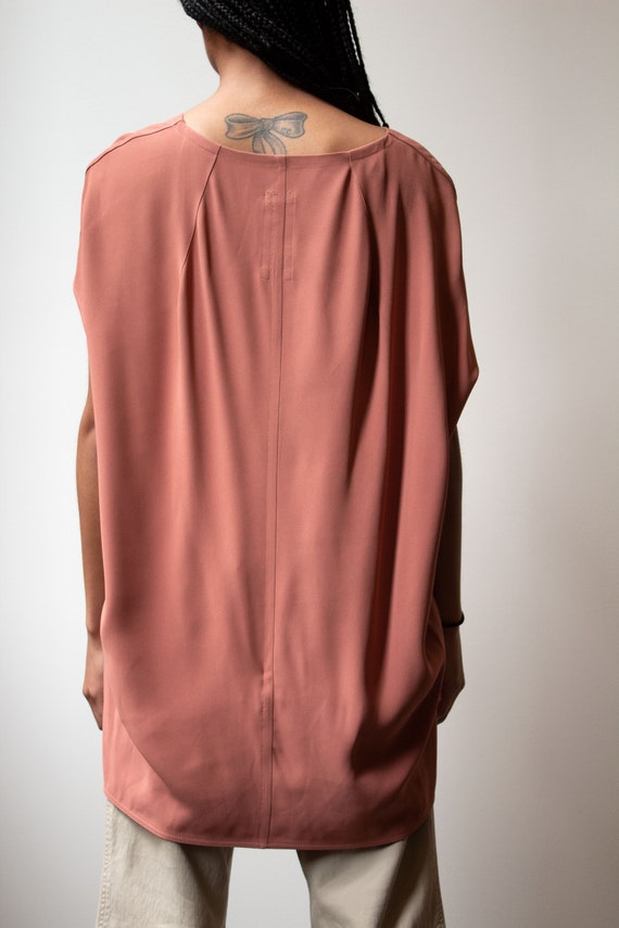 Rick Owens peach rayon-blend tunic - image 5