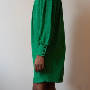 Ungaro green printed silk dress image 2