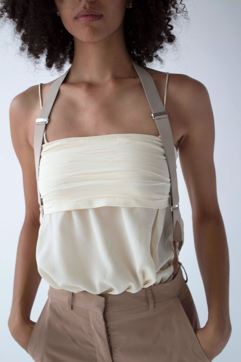 1990 Rare vintage Helmut Lang Trousers with suspenders c