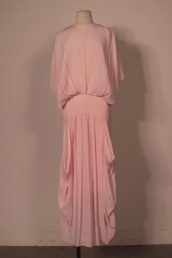 JW Anderson blush pink sheer silk full length gown - image 1