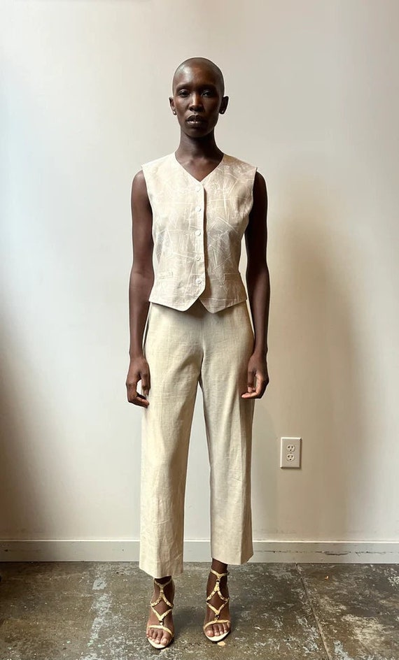 Hermes by Martin Margiela Linen Vest - image 1