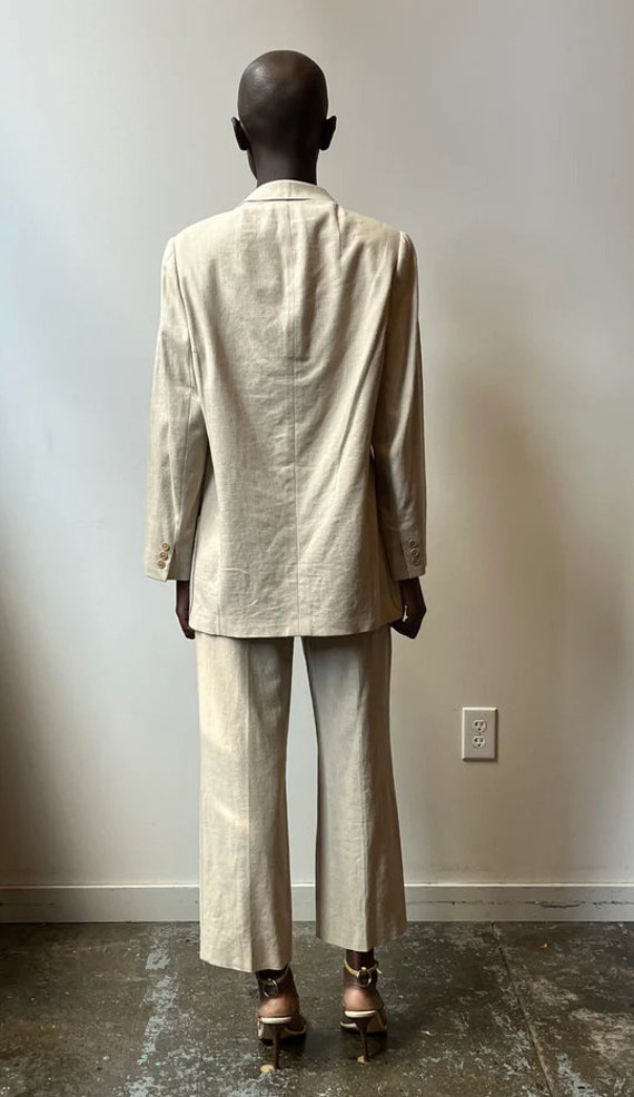 Hermès by Martin Margiela Linen Pantsuit - image 5