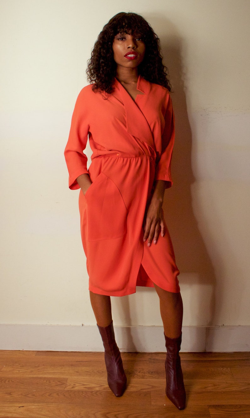 structured wrap dress