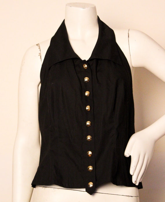 Vintage Sonia Rykiel Halter Top c. 1990s - image 1