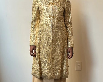 Larry Aldrich Gold Lame Embellished Jacket